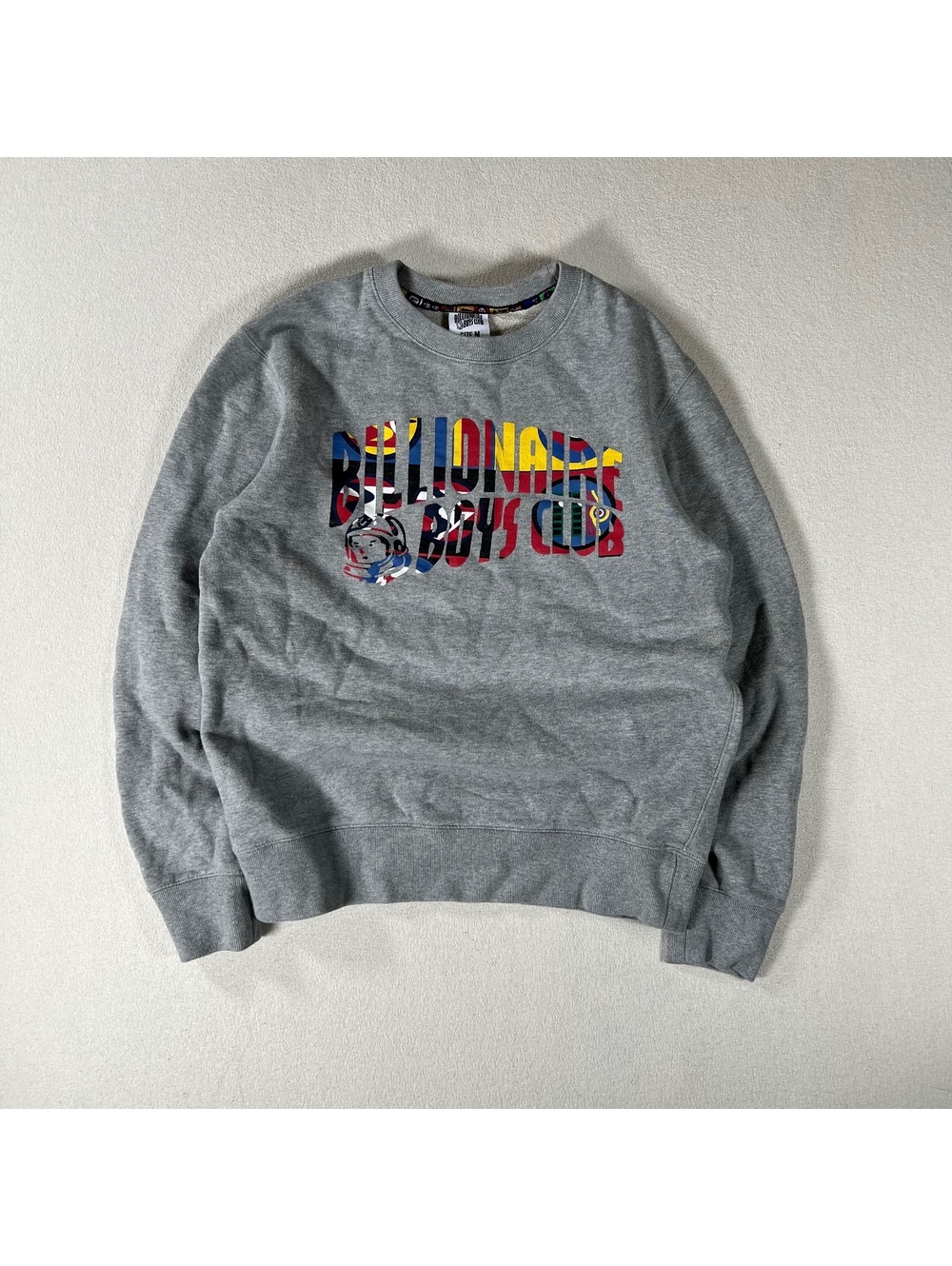 Billionaire Boys Club colorful logo crewneck sweater